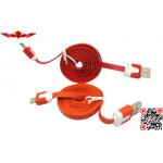 Hot Selling 100% Qualify Colorful 1.0 Meter Micro-USB Flat Data Charger Cable For Samsung for sale