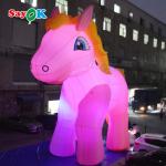 Customized 10m Inflatable Unicorn Balloon Advertising Model Cartoon Type for sale