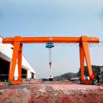 Customizable Single Girder Gantry Crane 5 - 20 Tons Capacity For Handling Stone for sale