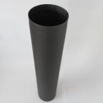 1000mm Length Black Chimney Pipe Single Wall Flue 316 Grade Stainless Steel for sale