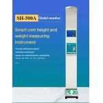 Lcd Electronic Coin Operated Weight Scale Digital Height Printing for sale