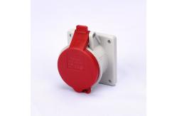 China Screwed Terminals IP44 5P 16a 400v 6h Panel Mounted Socket supplier
