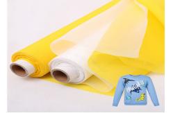 China 120T-34W Plain Weave Silk Screen Printing Wire Mesh Roll White/Yellow supplier