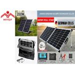 Portable Folding Solar Panels Black Frame Suitcase With Stable Aluminum Stand for sale