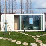 Modern Luxury Office Pod Aluminum Frame Prefabricated Soundproof Office Pod Work Cabin Apple Cabin for sale