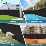 6ftx50ft Outdoor Mesh Privacy Screen Black Mesh For Backyard for sale