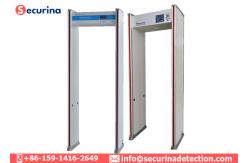 China 15W Security Gate Metal Detector Easy Operation LCD Screen With Passenger Counter supplier