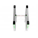 High Speed Glass Security Turnstiles Anti Crush Optical Face Recognition Turnstiles for sale