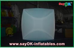 China Square Hanging Inflatable LED Light Stylish Customized For Club supplier
