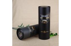 China Empty Cylinder Paper Tube Box For Wine Bottles Packaging With Metal Lid supplier