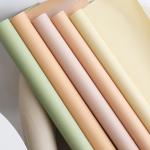 First love solid-color paper roll flower bouquet wrapping paper, waterproof flower art wrapping paper, single-color paper flower shop packaging material for sale