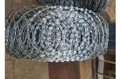 China Galvanized Material Razor Barbed Wire For Rust-Resistant Protection supplier