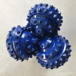 Blue API Three Cones Bit Tri Roller Cone Bit Hard Faced Bearing Surface for sale