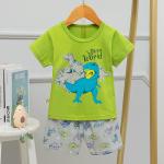 Breathable Cotton Pyjama Set Cotton Childrens Dinosaur Pjs 54cm 58cm Hipline for sale