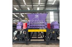 China High Efficiency Waste Shredder Machine Automatic Plastic Twin Shaft Shredder supplier