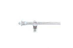 China Retro Style Pipe Curtain Rods 28mm Resin Cup Shape supplier