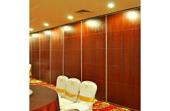 China Five Star Hotel Movable Operable Partition Wall MDF Melamine Finish supplier