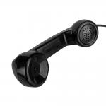 Anti Destructive Black Telephone Handset Microphone With PC / ABS Material for sale
