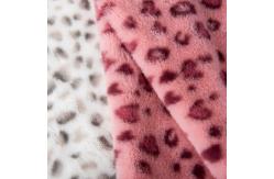 China 100% Polyester Customized Printed Faux Rabbit Fur Fabric for Garment Home Textiles supplier