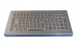 China Stainless Steel Desktop Keyboard Compact Format IP68 Dynamic Vandal Proof supplier