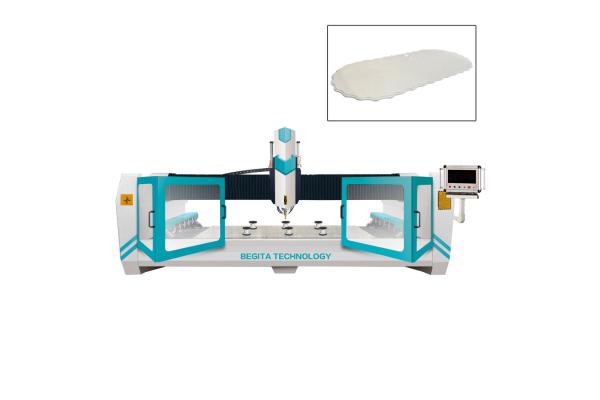 NC Studio Control System Water Cooling Computer Numerical Control Stone Carving Machine