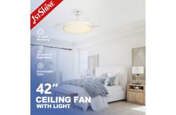 China Acrylic Blades Invisible Ceiling Fan With Light / DC Motor Energy Saving supplier