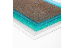 China 1.6mm-18mm Thickness Crystal Embossed Polycarbonate Sheet For Upholster Skylight supplier