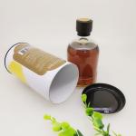Recycled Bottle Wine Tube Box / 83mm Inner Diameter Cardboard Tube Packaging for sale