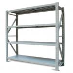 Grey 4 Levels Butterfly Commercial Metal Shelving Light Duty For Electronic Factory for sale