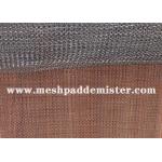 0.1 Mm * 0.4 Mm Flat Wire Roll Knitted Mesh