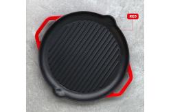 China Enamel Round Cast Iron Grill Pan supplier
