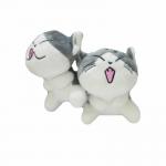 15cm Cat Plush Keychain With Polypropylene Cotton Filling