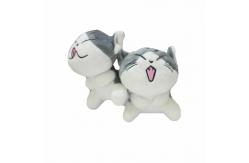 China 15cm Cat Plush Keychain With Polypropylene Cotton Filling supplier