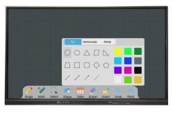 China 86 LED Interactive Whiteboard Super Slim Frame wall mount supplier