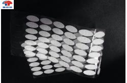 China Industrial hook and loop accessories White 20mm Glue Coin Adhesive backed supplier