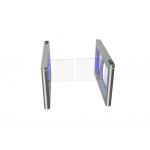 Traffic Control Swing Gate Acrylic Stainless Steel Arm Fingerprint Rejection For Pedestrian Flow Control for sale