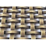 22mm Bronze Square Hole Decorative Wire Mesh Crimped Woven Metal for sale