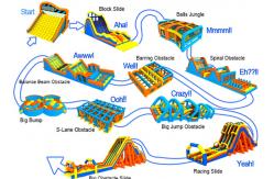 China Fire - Proof Inflatable 5k Obstacle Course With 2 Years Warranty supplier