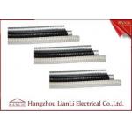 Grey / Black Galvanized Steel Flexible Electrical Conduit with PVC Coated for sale