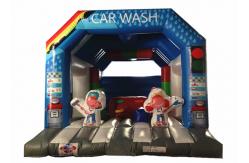 China Wide Inflatable Car Wash Themed Jump House Inflatable Children Bounce With Slide supplier