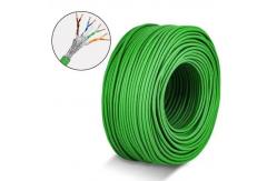 China Wholesale 1000FT Cat6 FTP LSZH Jacket 0.560mm Green Copper 1Gbps 305m supplier