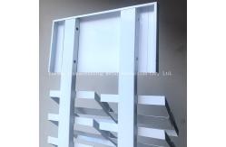 China 2050mm Height 320*480 mm  Sample Display Rack , Glass Display Racks With White supplier