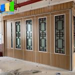 Aluminum Frame Movable Partition Walls With Grill Glass Design for sale
