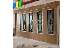 China Aluminum Frame Movable Partition Walls With Grill Glass Design supplier