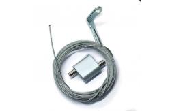 China Aluminum Two Way Looping Gripper For LED Lighting Cable Hanging System supplier