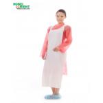 Non Irritating Odorless Disposable PE Apron With Embossed Surface for sale