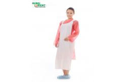 China Non Irritating Odorless Disposable PE Apron With Embossed Surface supplier