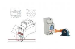 China ADL200  Dual Source DIN35mm  Din Rail Energy Meter Digital Single Phase supplier