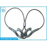 High Tensile Galvanised Stranded Steel Wire Rope Sling Safety for sale