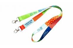 China Custom Polyester Screen Printed Lanyards Neck Strap Safety Breakaway supplier